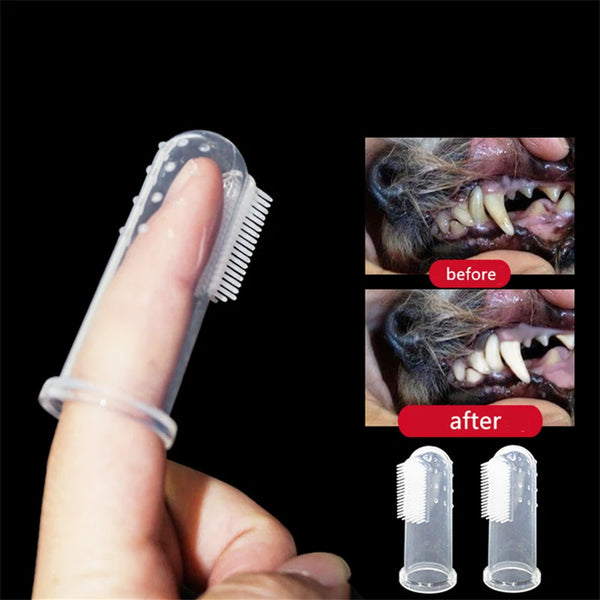 Soft Pet Finger Toothbrush for Dog and Cat Dental Care
