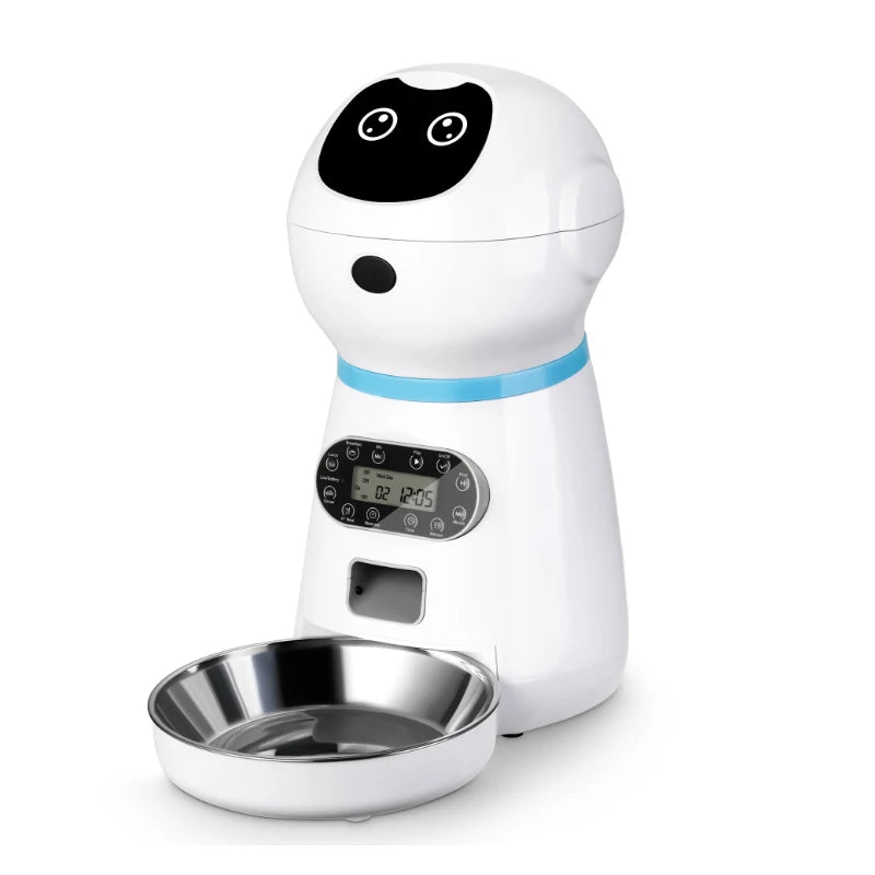 3.5L Automatic Pet Feeder - Timer Food Dispenser Bowl