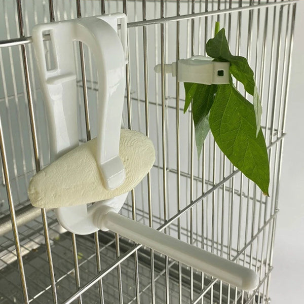 Plastic Bird Food Holder Clip for Fruit and Cuttlefish Bone