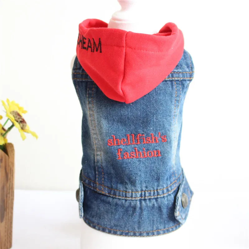 Casual Cat Denim Vest Jacket - Spring and Autumn Outfit