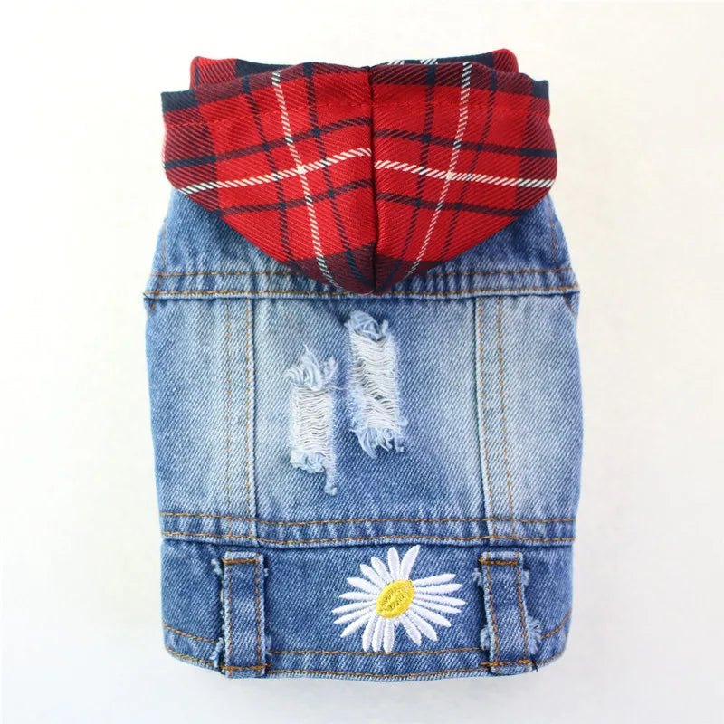 Casual Cat Denim Vest Jacket - Spring and Autumn Outfit