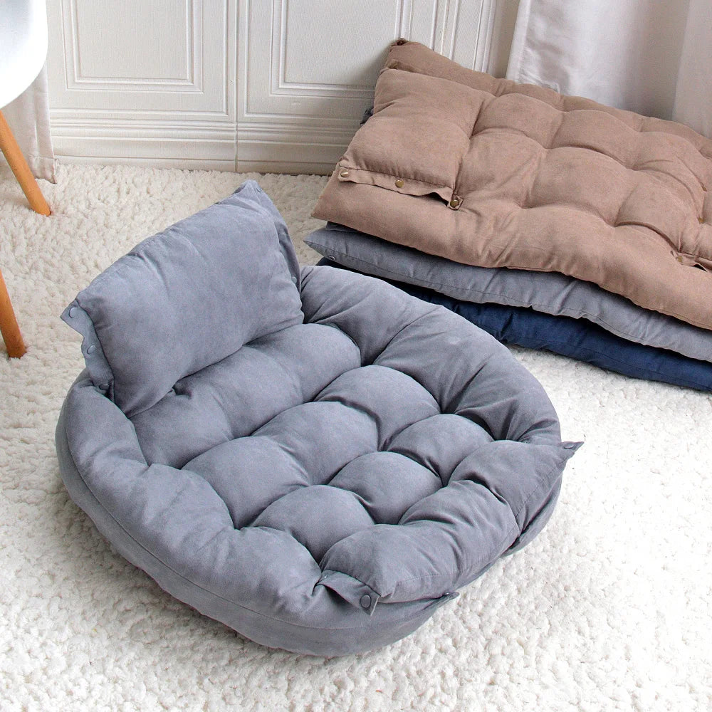 3-in-1 Dog and Cat Bed Mat - Soft Winter Sofa Nest