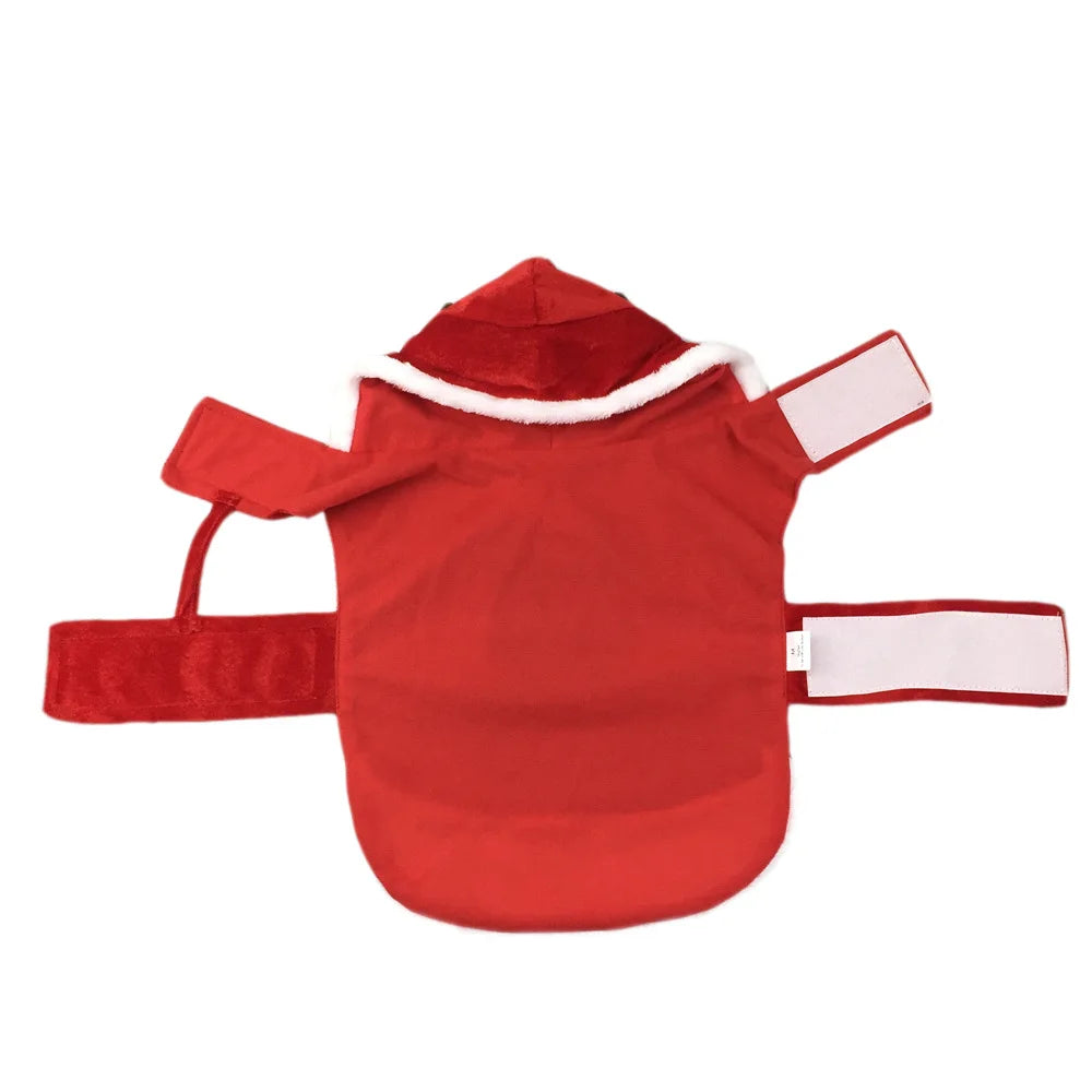 Funny Santa Pet Costume - Christmas and New Year Outfit