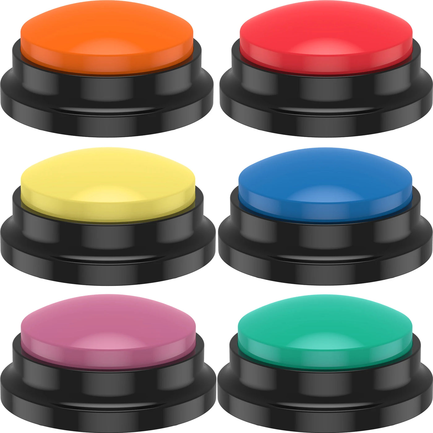 Recordable Dog Training Buttons with Light - 4/6 Piece Set