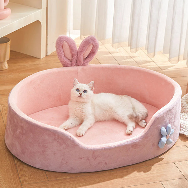 Detachable Washable Pet Bed - Soft Four-Season Sleeper