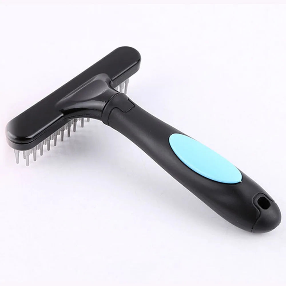 Stainless Steel Undercoat Grooming Rake for Dogs and Cats