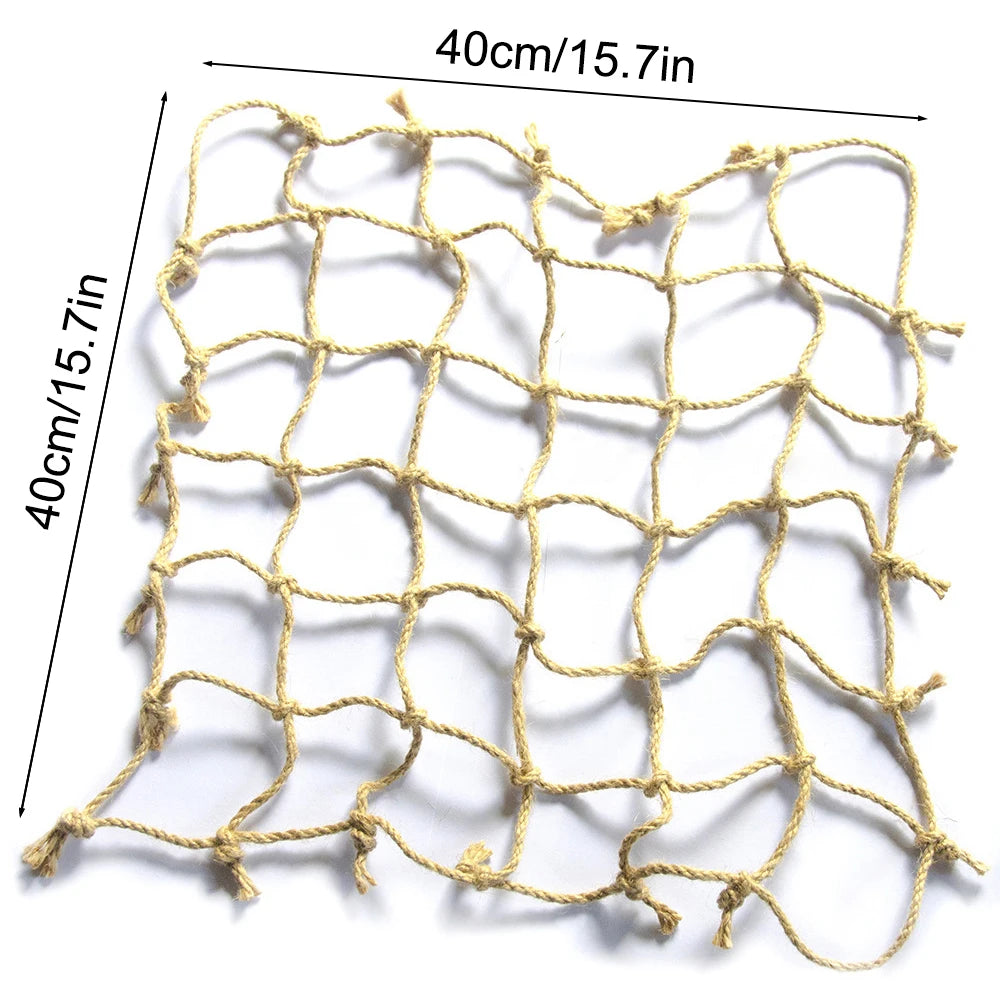 40x40cm Parrot Rope Climbing Net Toy