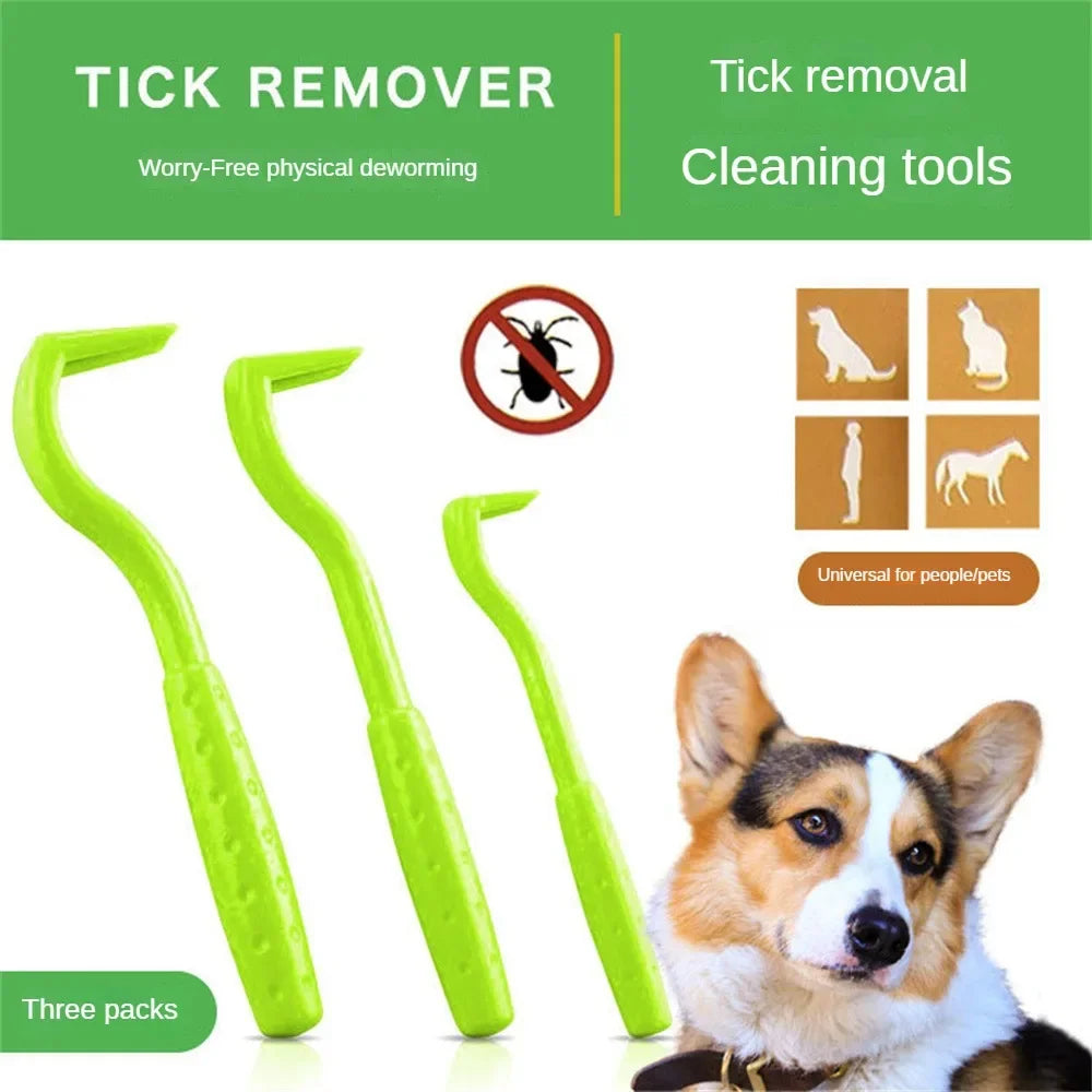 Easy-Grip Pet Tick Remover Hooks for Dogs and Cats