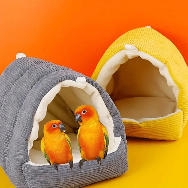 Warm Cotton Bird Nest Hammock for Parrots and Budgies