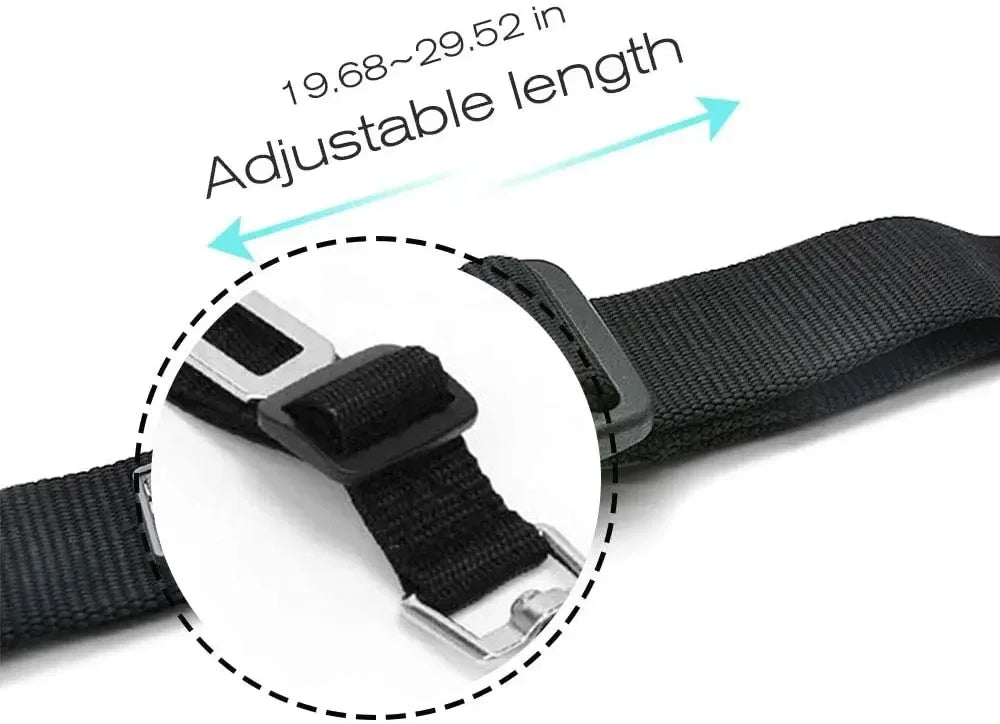 Adjustable Pet Car Seat Belt - Quick-Release Safety Lead