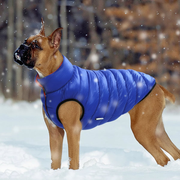 Reversible 3-Layer Waterproof Dog Vest - Warm Winter Coat