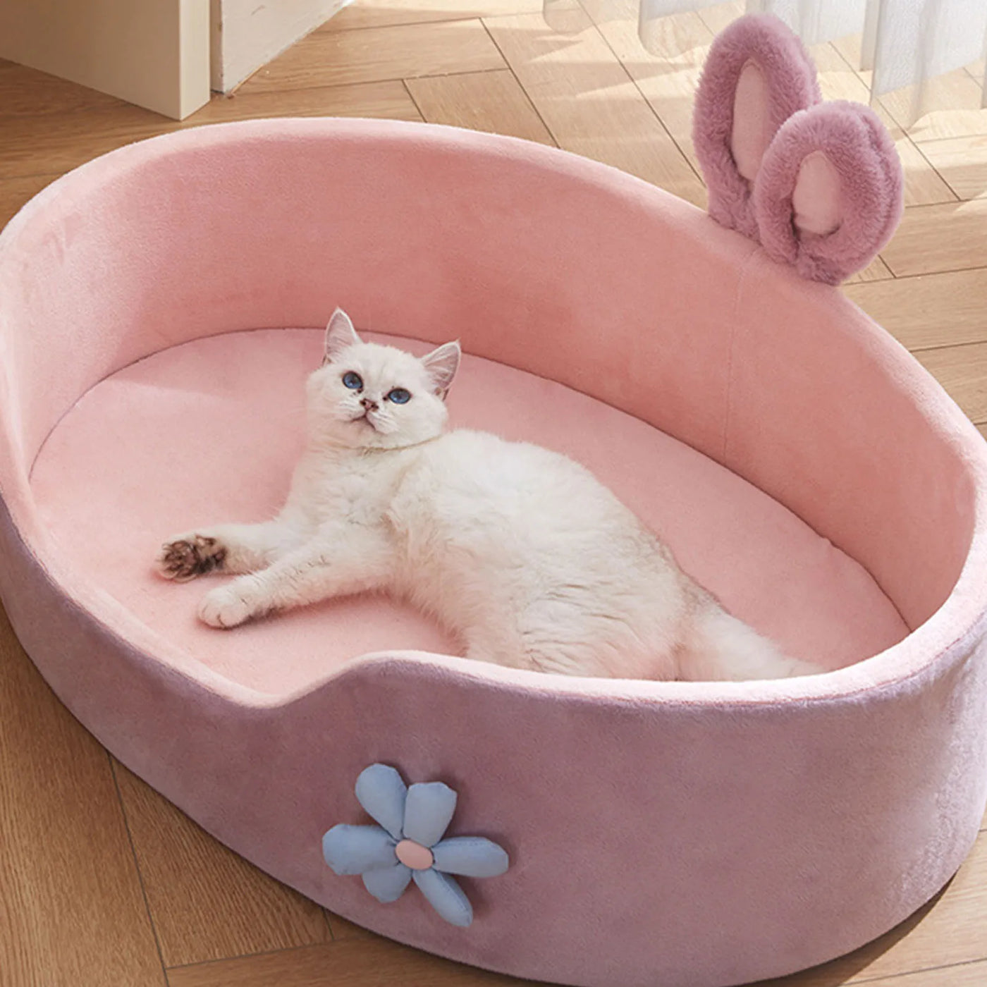 Detachable Washable Pet Bed - Soft Four-Season Sleeper