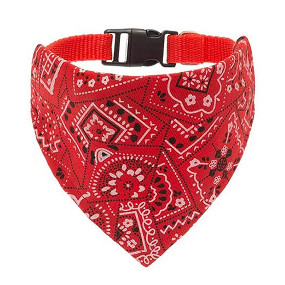 Adjustable Dog Bandana Scarf Collar for Everyday Style