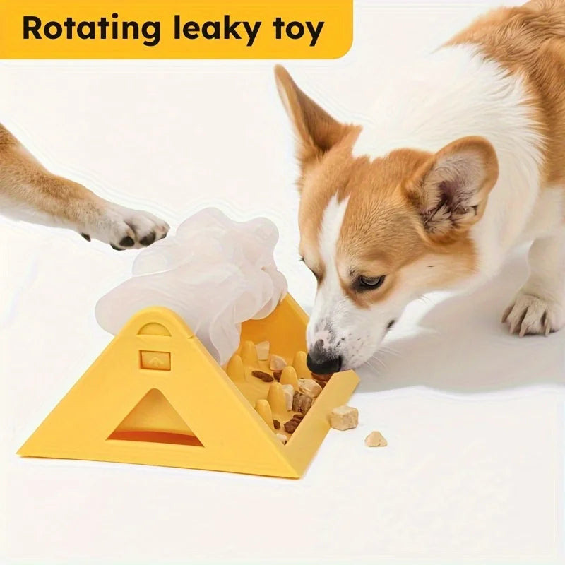Interactive Dog Puzzle Feeder Toy - Rotating Food Dispenser