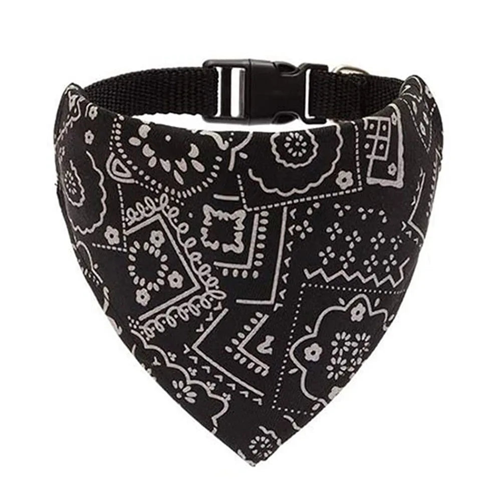 Adjustable Dog Bandana Scarf Collar for Everyday Style