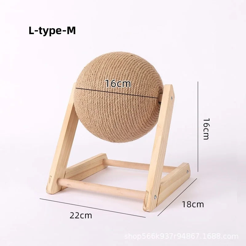 Sisal Rope Cat Scratching Ball Board for Paw Care