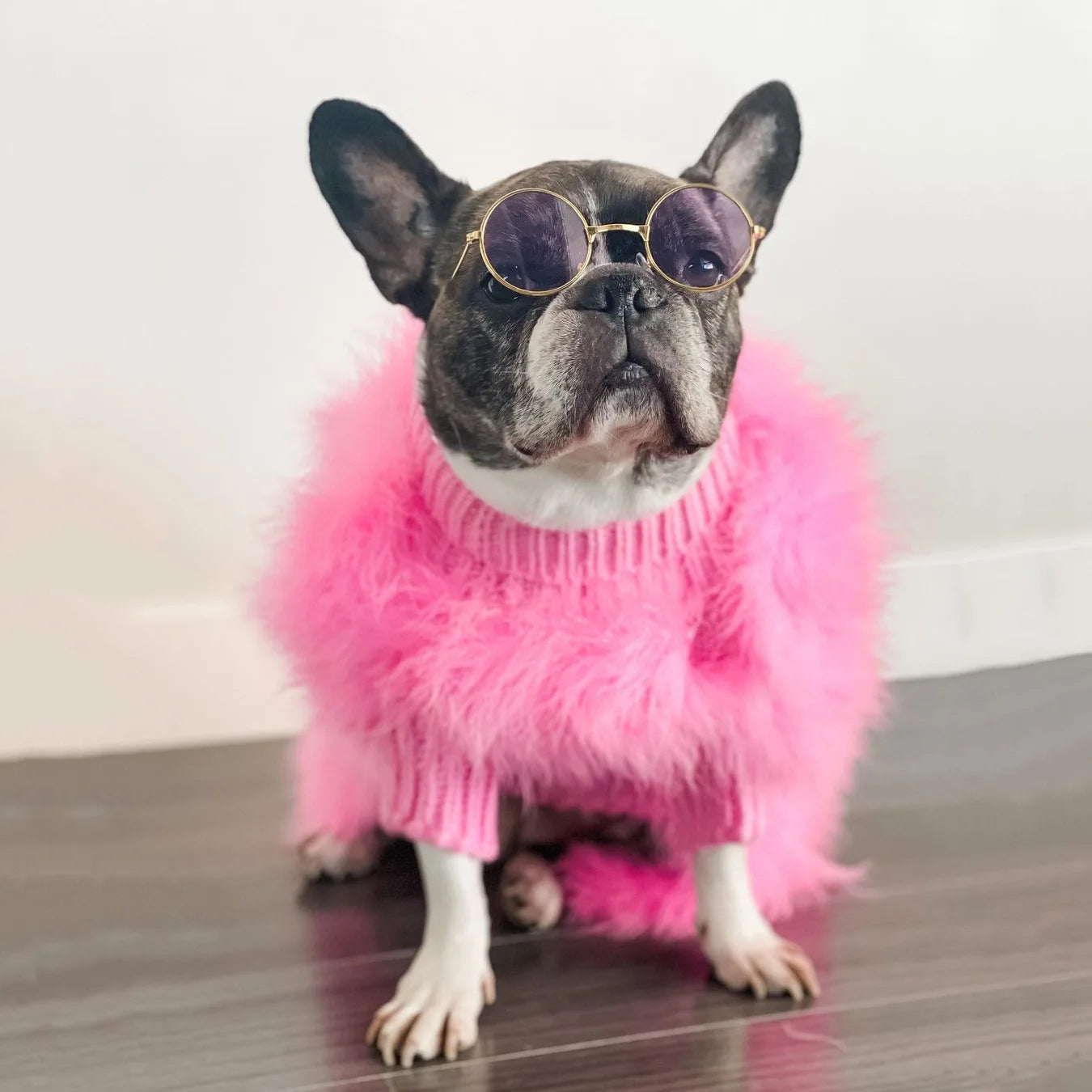 Fuzzy Winter Dog Sweater - Autumn Party Knit