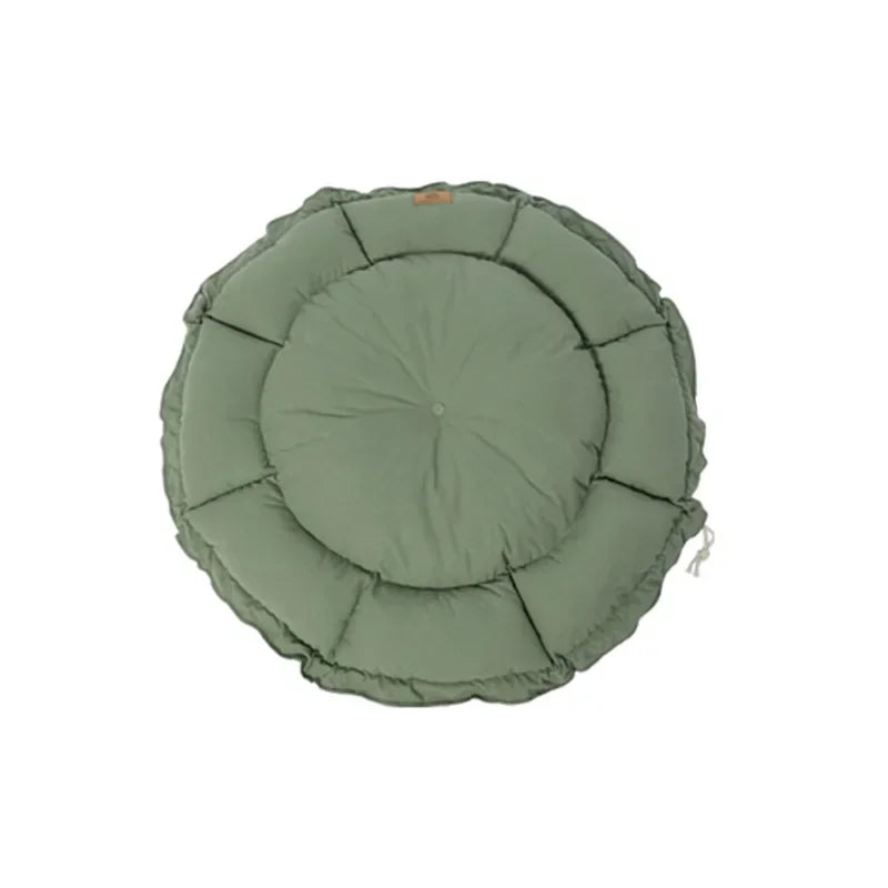Round Plush Dog and Cat Bed - Warm Basket Cushion