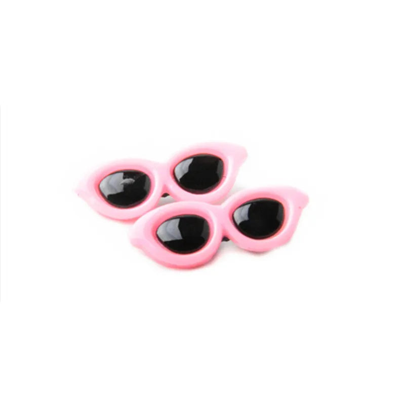 Cute Heart Sunglasses Pet Hair Clips for Dogs and Cats - 1pc/2pcs