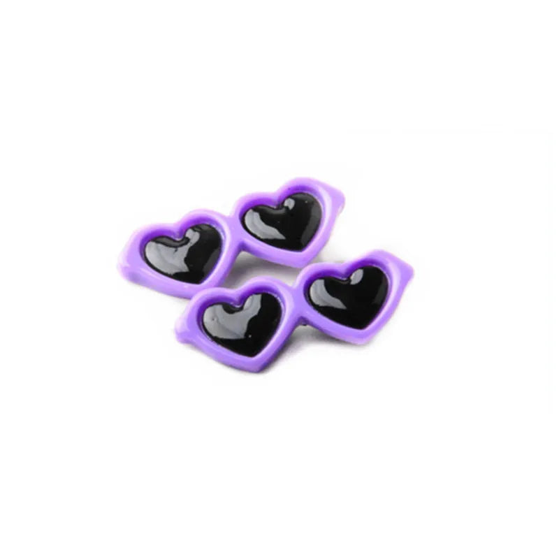 Cute Heart Sunglasses Pet Hair Clips for Dogs and Cats - 1pc/2pcs