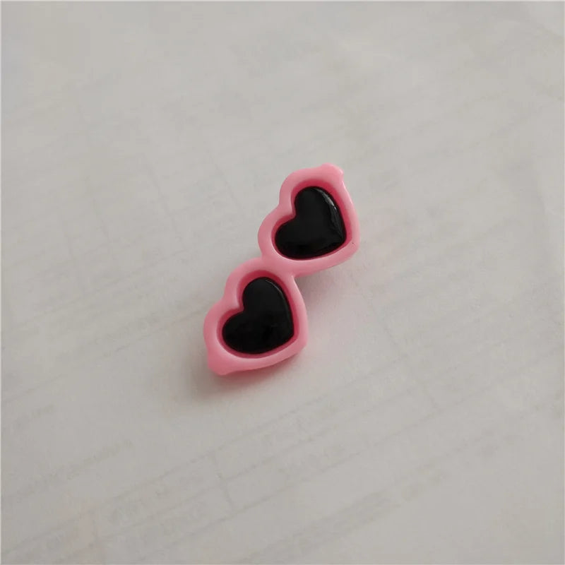 Cute Heart Sunglasses Pet Hair Clips for Dogs and Cats - 1pc/2pcs