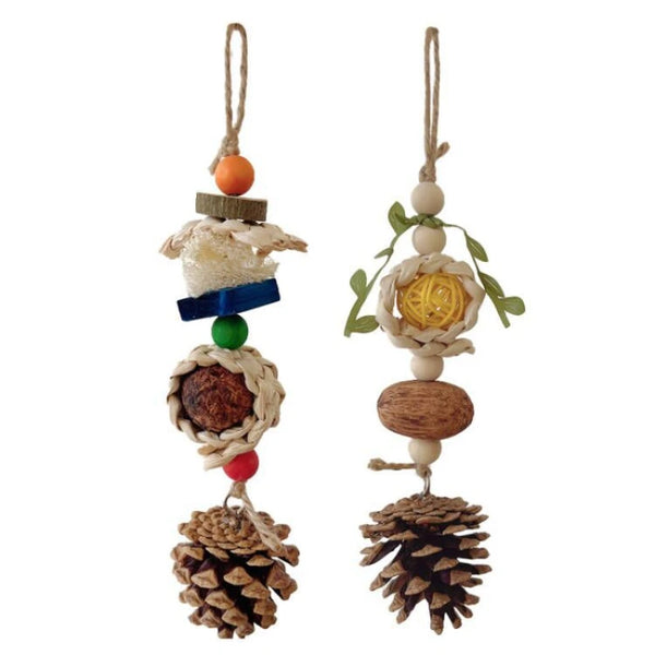 Cotton Rope Pinecone Chewing Toy for Cockatiels