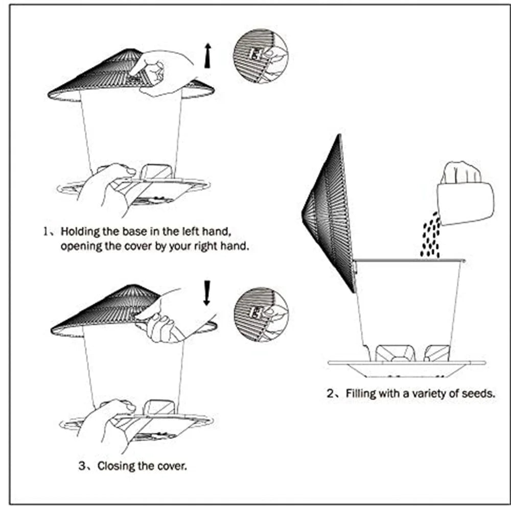 Hanging Outdoor Bird Seed and Peanut Feeder