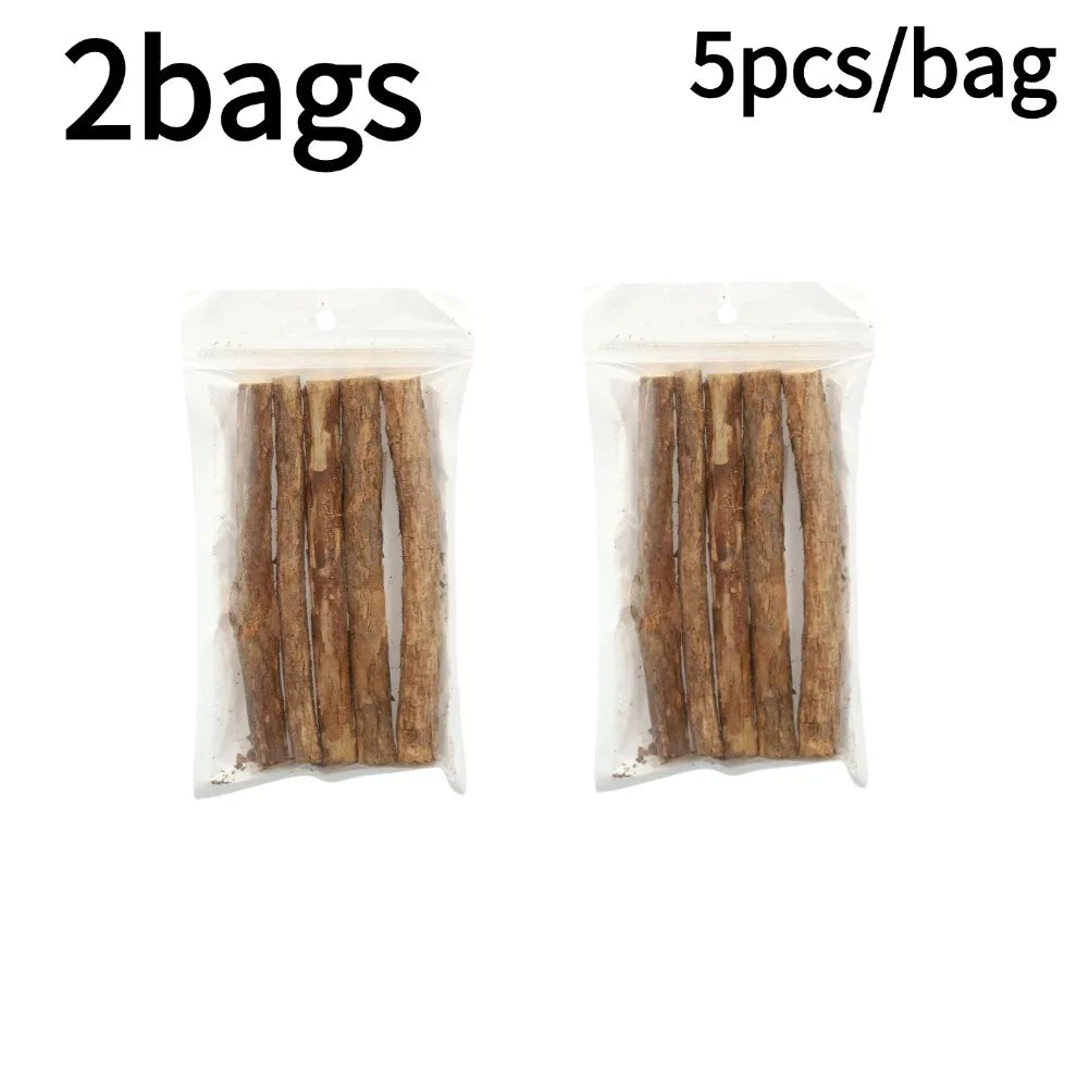 Natural Catnip Chew Sticks for Teeth Cleaning and Play