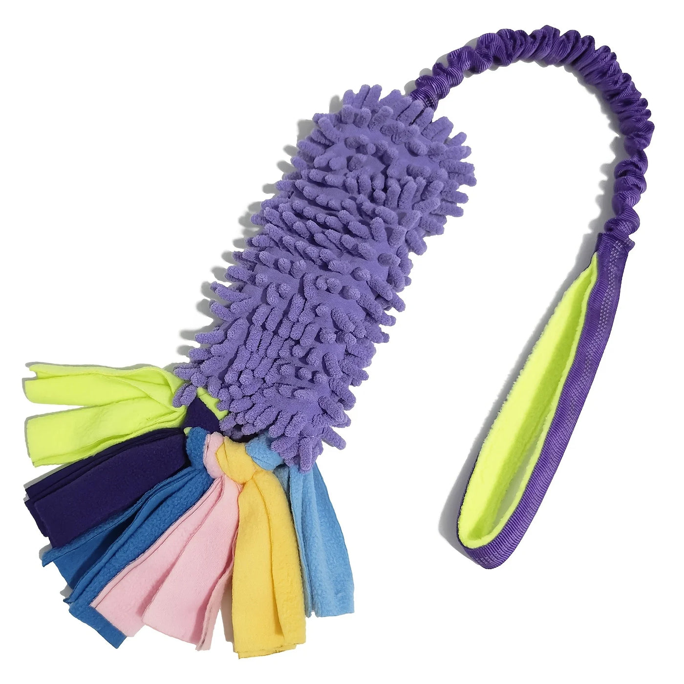 Plush Rope Dog Chew Toy with Sturdy Pull Handle