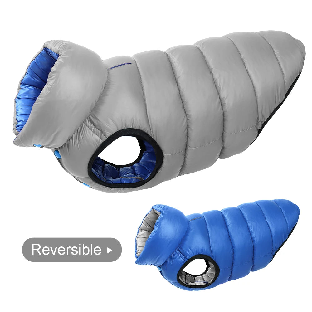 Reversible 3-Layer Waterproof Dog Vest - Warm Winter Coat