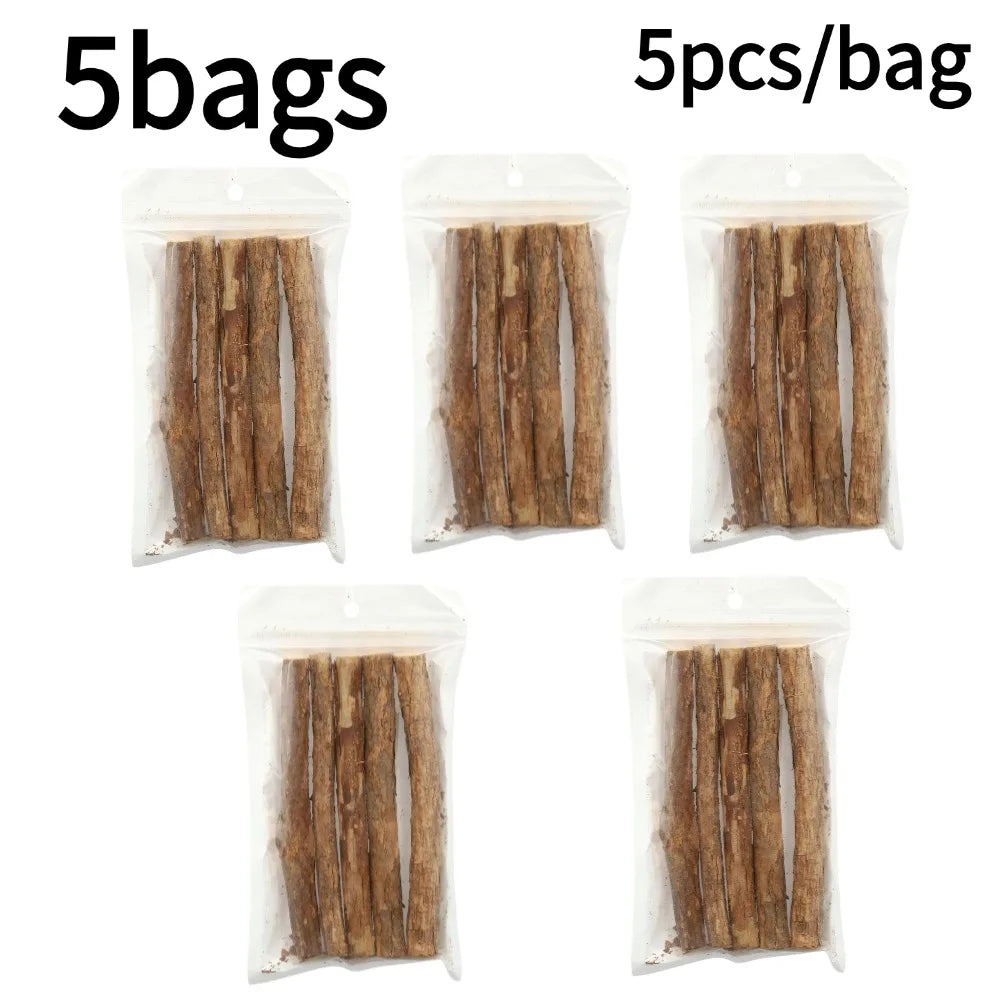 Natural Catnip Chew Sticks for Teeth Cleaning and Play