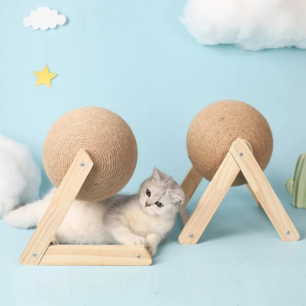 Sisal Rope Cat Scratching Ball Board for Paw Care