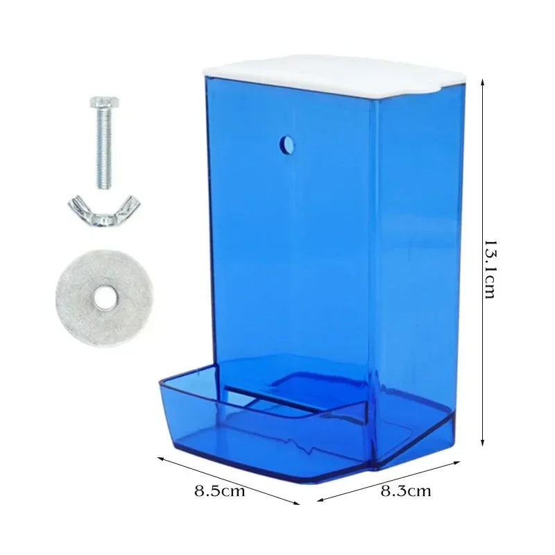 Anti-Spill Automatic Bird Feeder Box for Parakeets