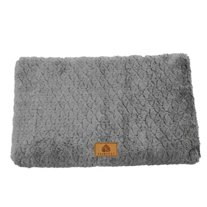 Memory Foam Orthopedic Dog Bed - Washable Faux Fur Cover