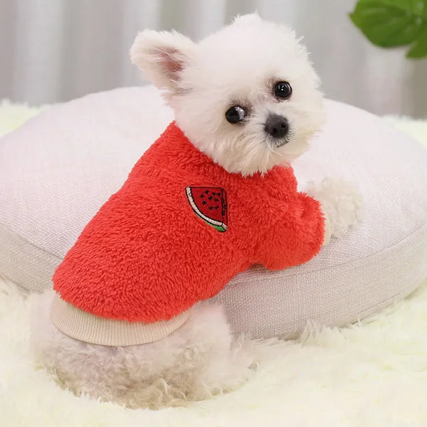 Fleece Small Dog Hoodie Coat - Chihuahua Puppy Outfit