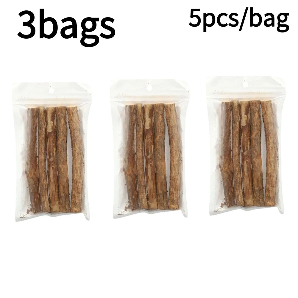 Natural Catnip Chew Sticks for Teeth Cleaning and Play