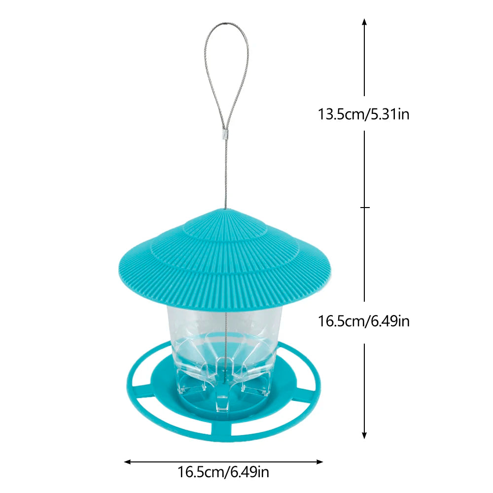 Hanging Outdoor Bird Seed and Peanut Feeder