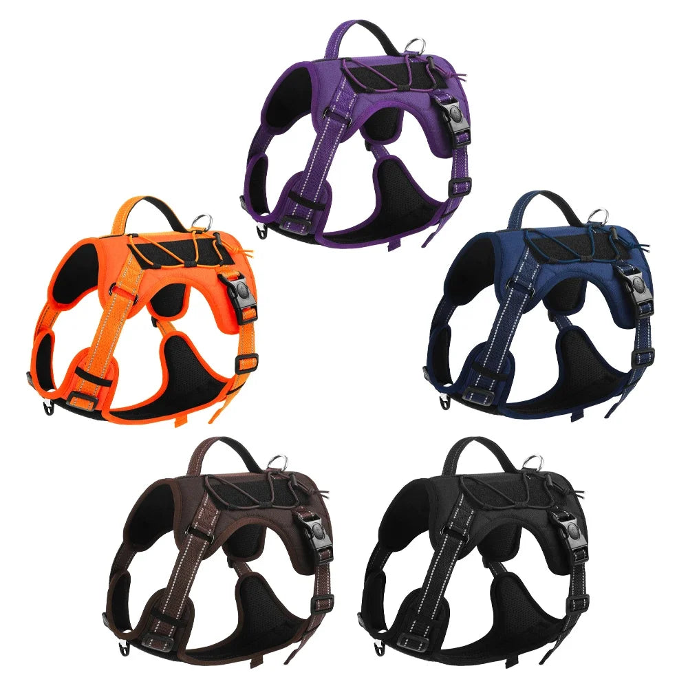 Reflective No-Pull Dog Harness - Adjustable Control Vest