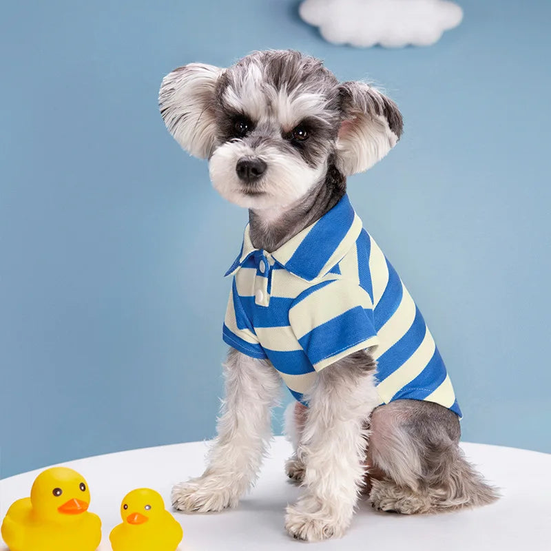Casual Pet Polo Shirt - Summer Dog and Cat T-Shirt
